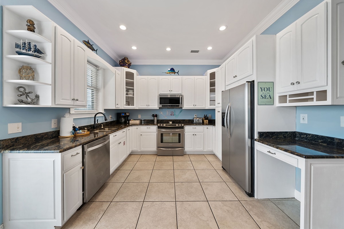 Kitchen... Whip up memories in our fully stocked beachside kitchen