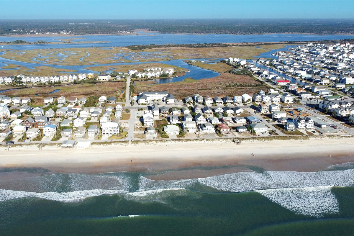 Surf City at mid tide