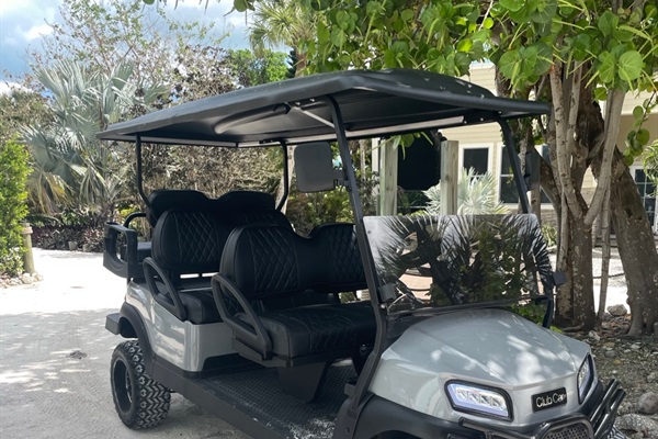 Cruise the island in new 6 seat golf cart (both 6 seat and 4 seat golf cart included!)