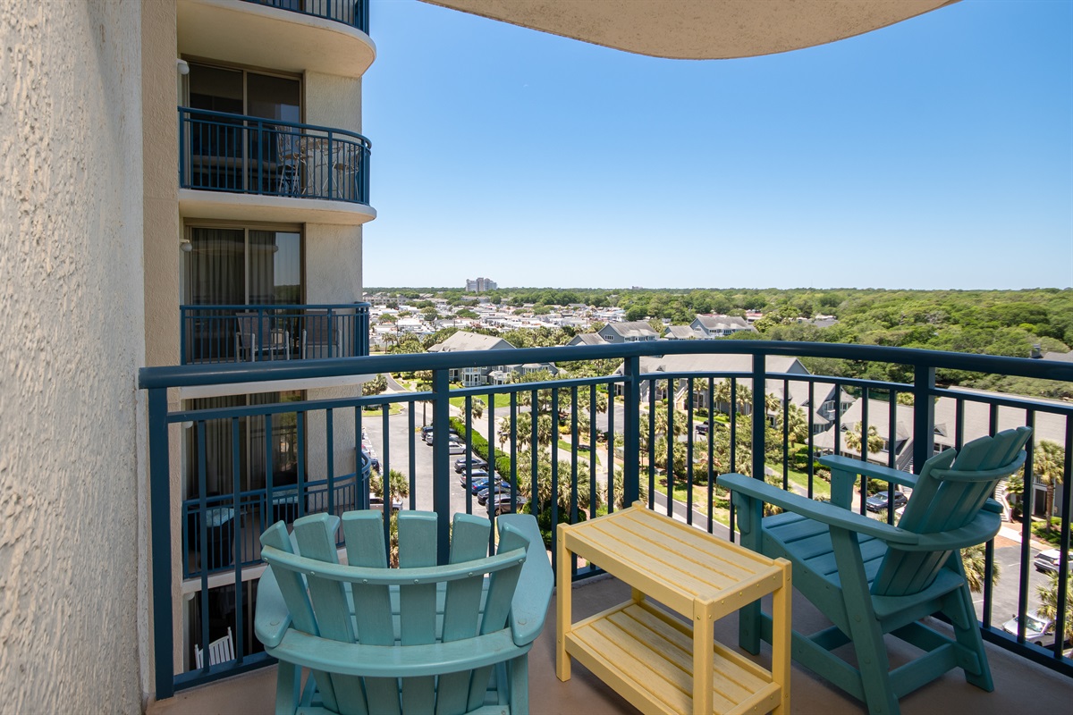 Guest bedroom balcony.