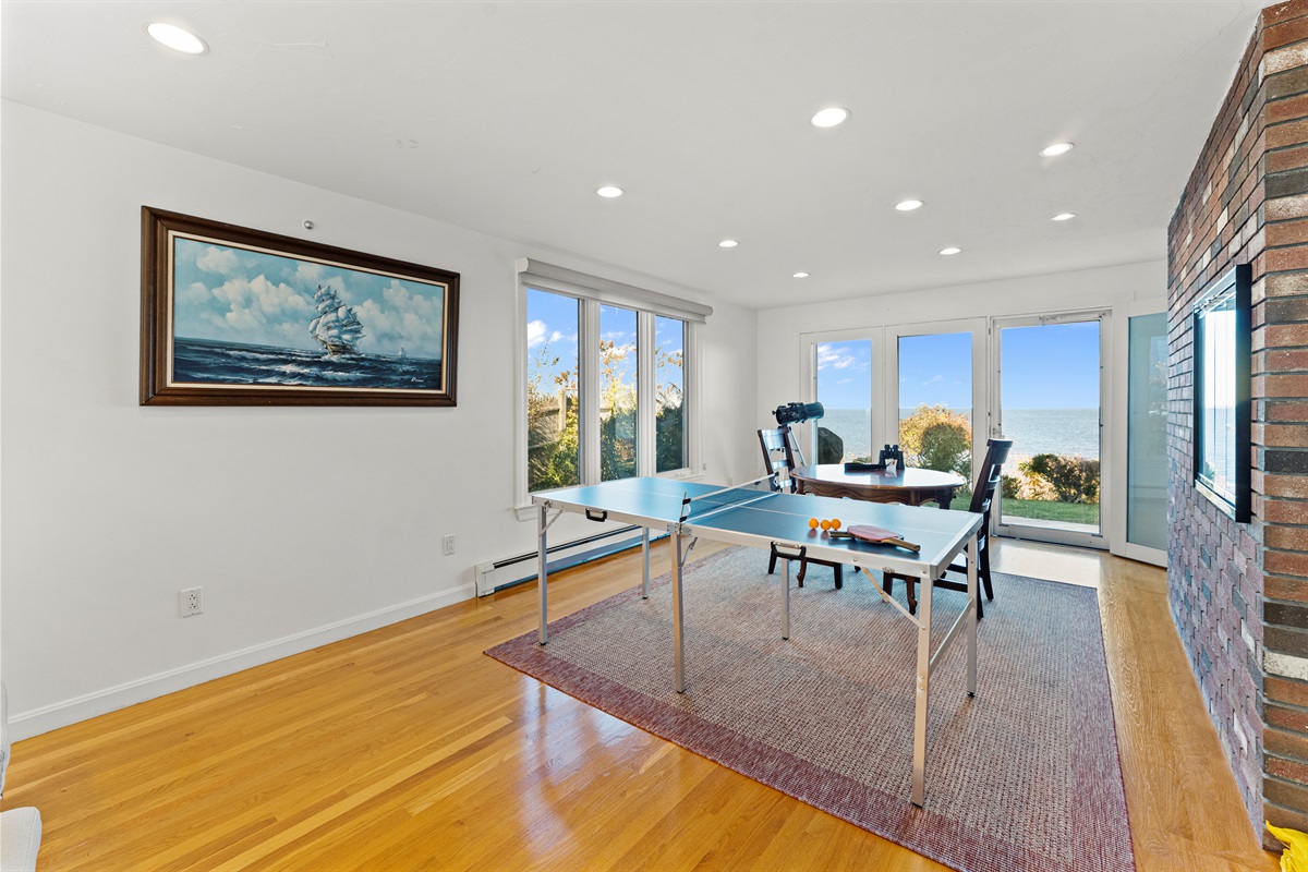 Hours of entertainment await at the ping pong table.