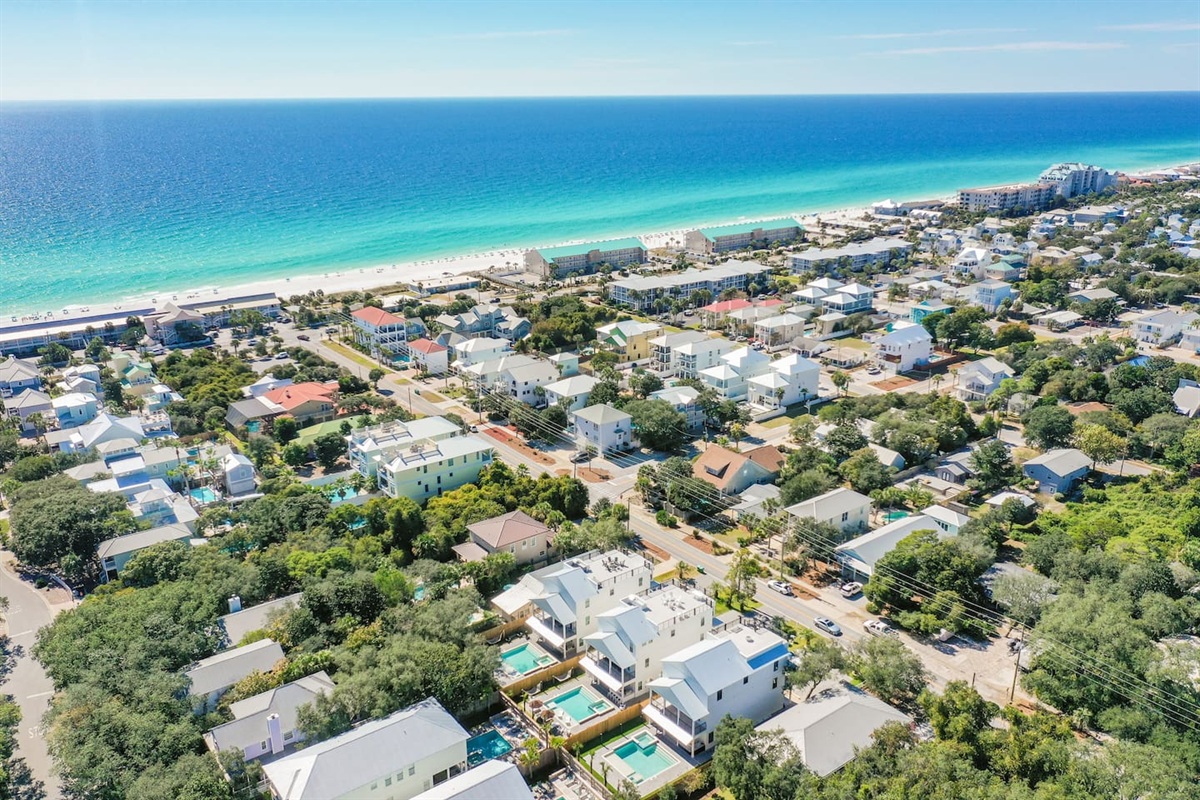 Short walk to the Emerald Beaches of the Gulf of Mexico 