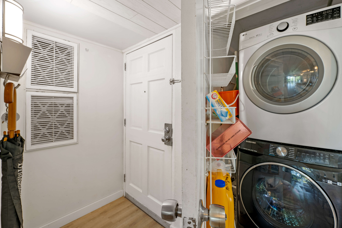In-unit washer and dryer for added convenience throughout your stay.