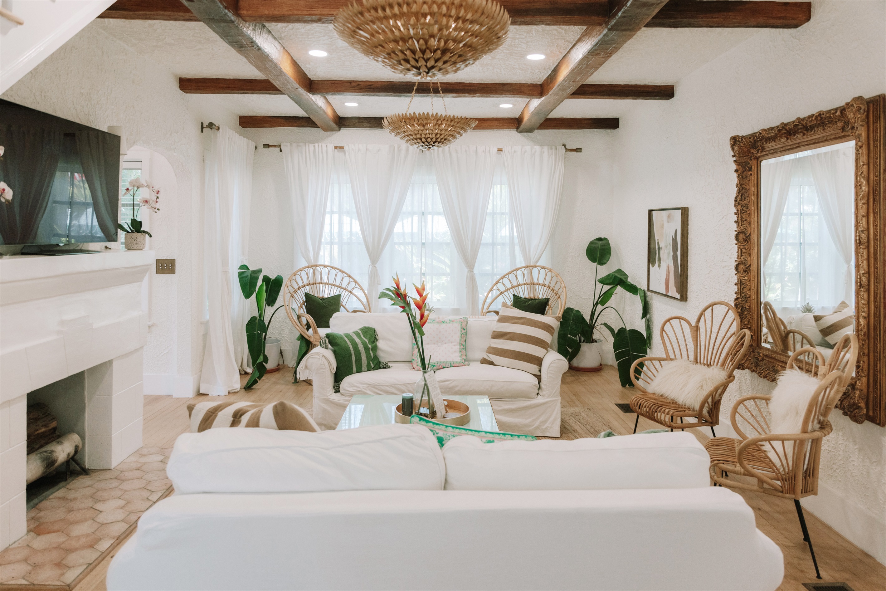 Relax in elegance, in our professionally designed living space with iconic local furniture from Circa Who.