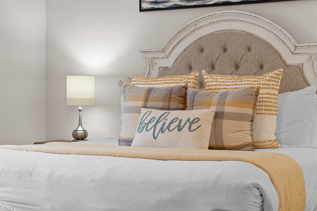 King Bedroom #1 with private bathroom