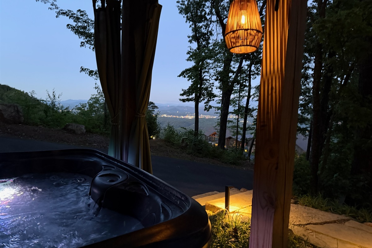 Hot Tub View of Pigeon Forge