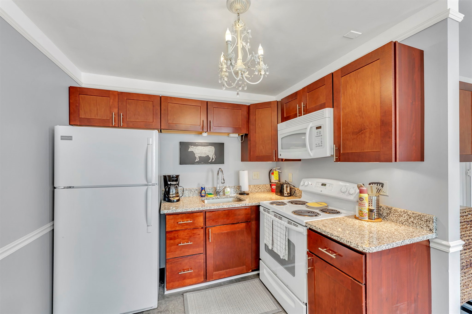 Creamery Apt 9 kitchen area