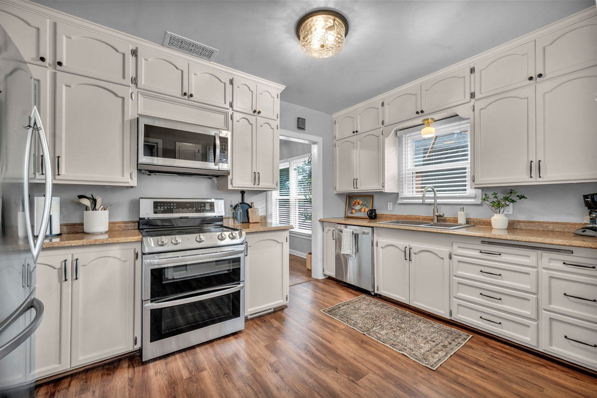 The chef will love this newly renovated kitchen.