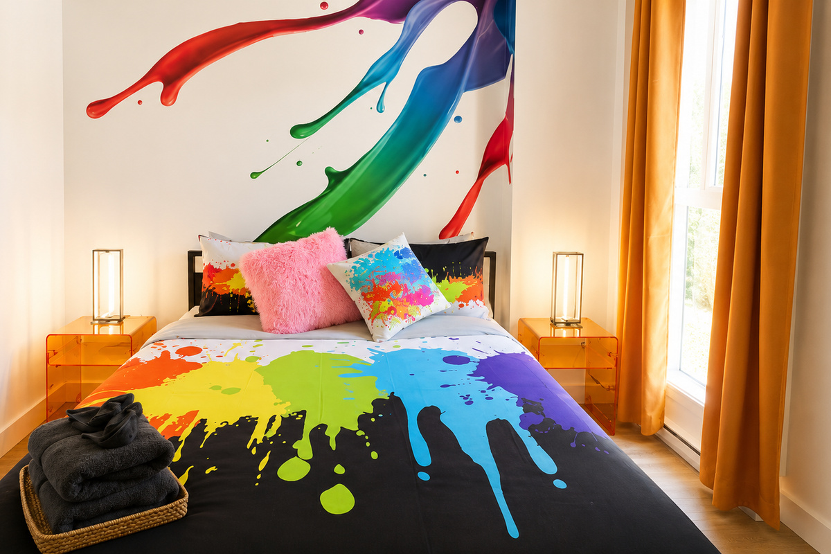 Queen bed