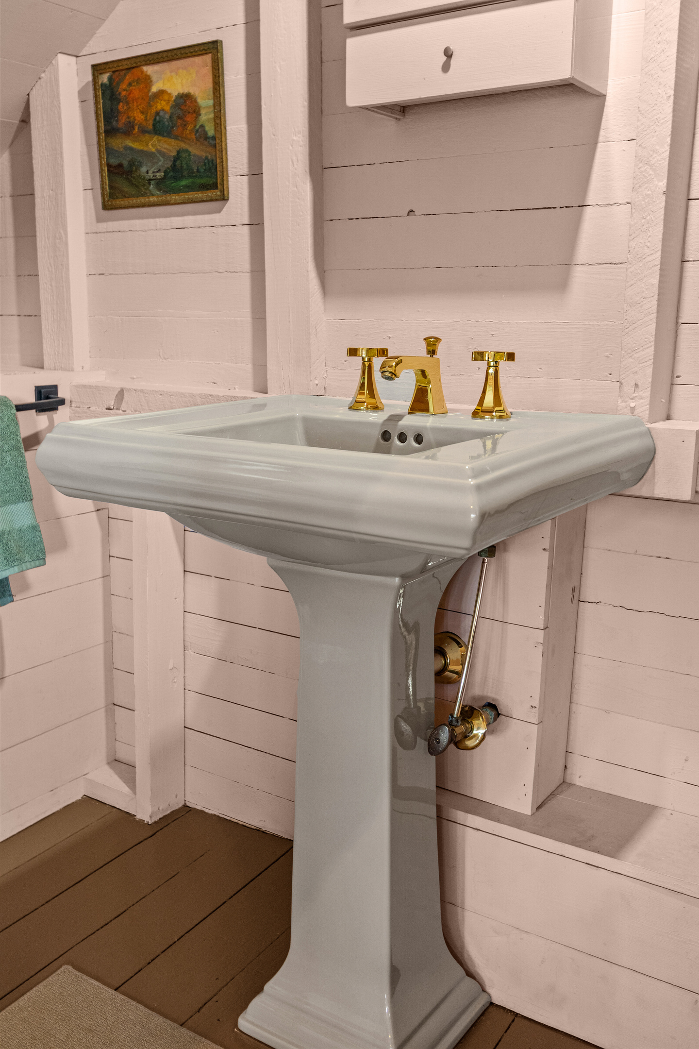 A convenient upstairs half bath provides easy access during the night, so there's no need to head downstairs.