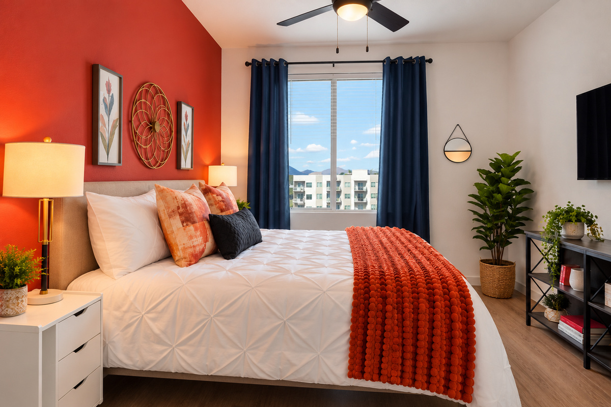 Peaceful and private bedroom in this Scottsdale Airbnb near Mayo Clinic Hospital 🏥🌵—ideal for patients, families, or medical professionals seeking a comfortable Arizona stay.