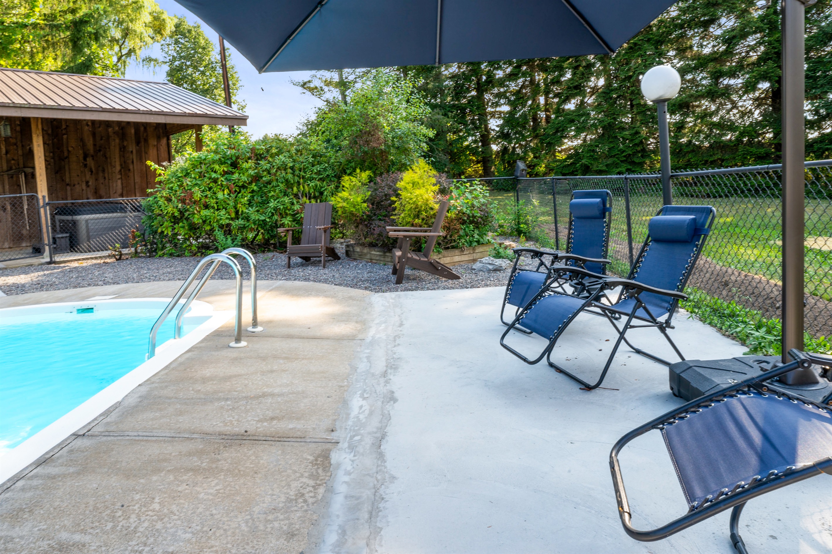 Soak up the sun or kick back in shaded comfort with poolside loungers designed for pure relaxation.