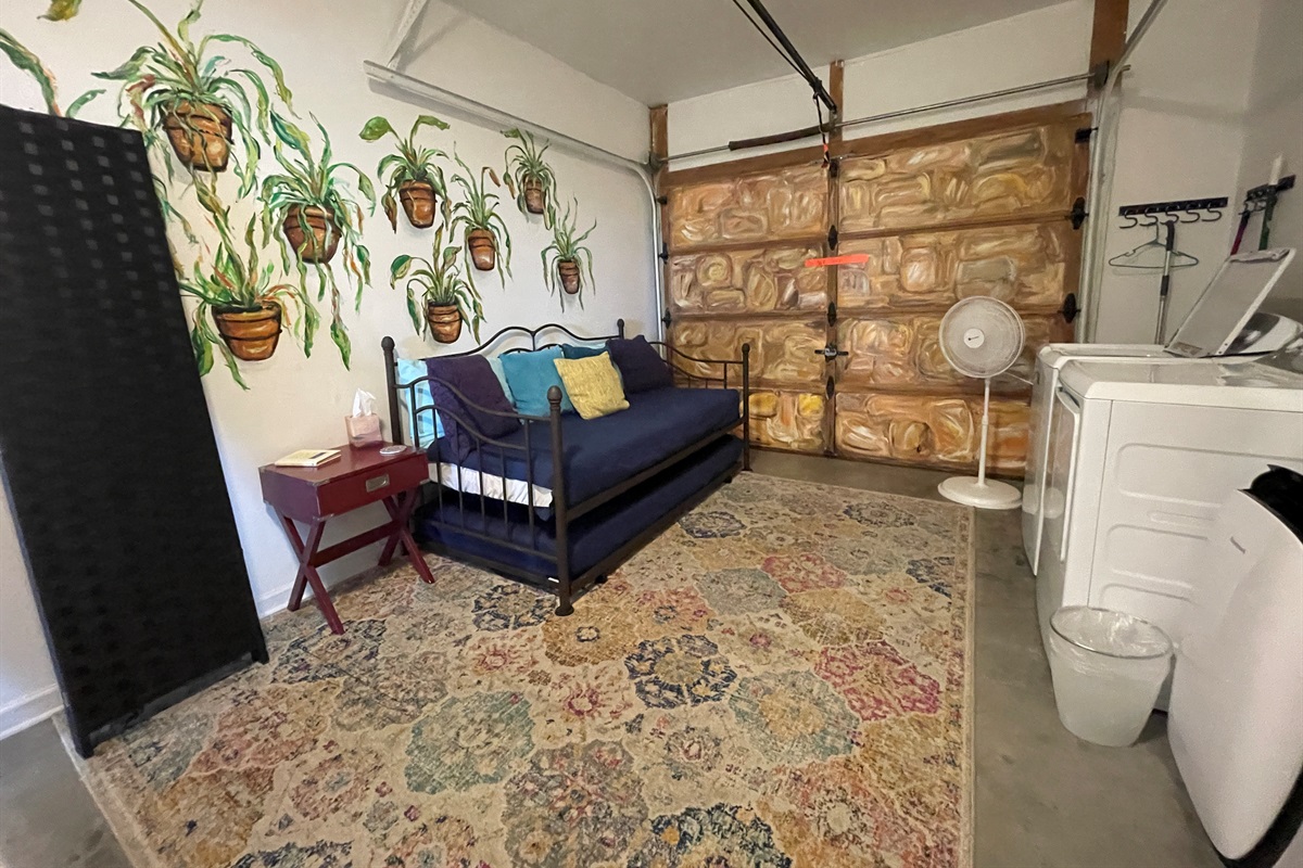 Downstairs Garage Room Twin Day Bed with Twin Trundle-Guest House