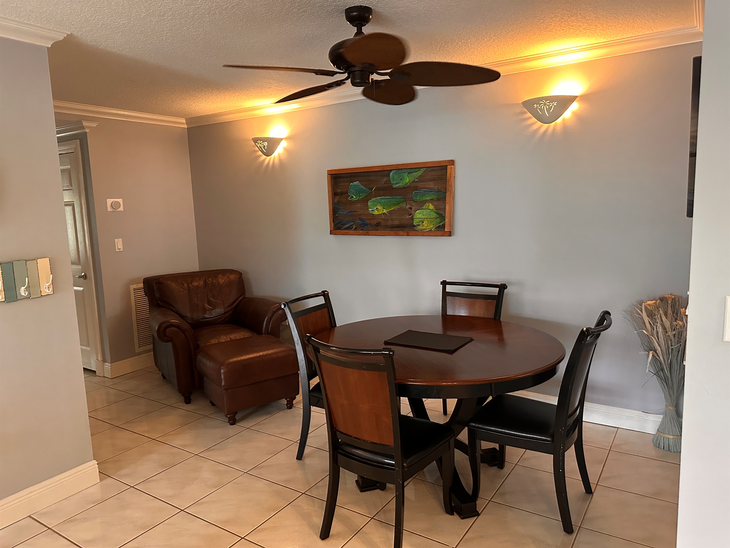 Downstairs dining area