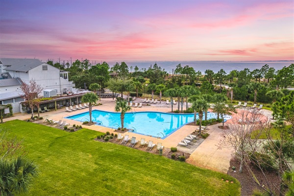 Enjoy the resort style pool in shade or sun and have ease of mind with a zero entry for the kids