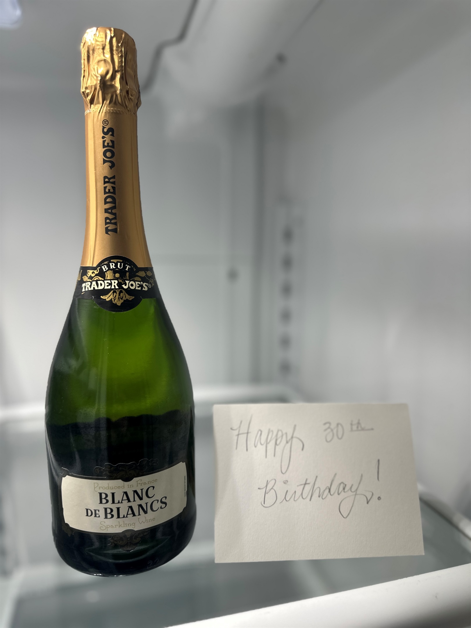 Mention your celebration for a bottle of sparkling wine :)