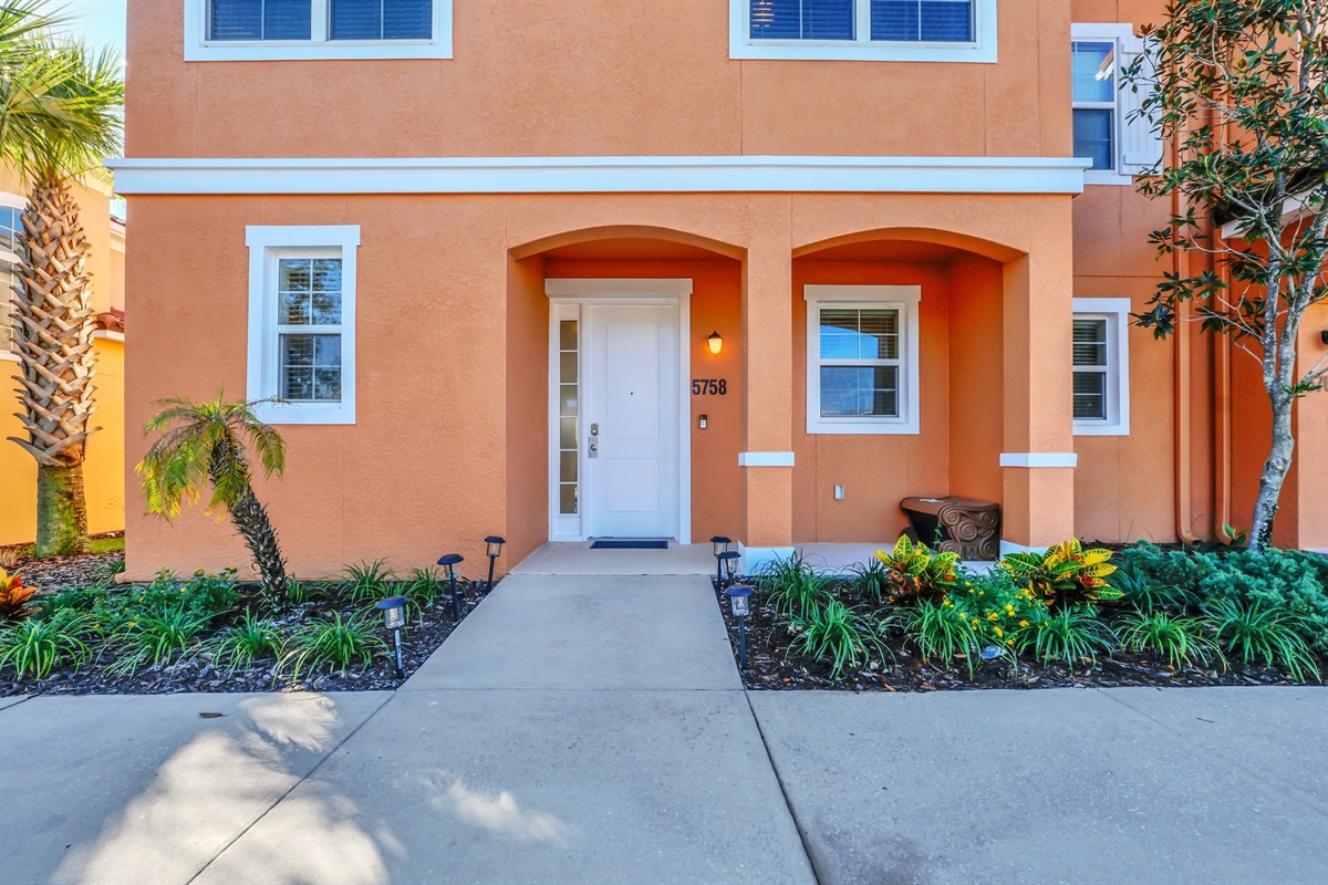 Front of townhome