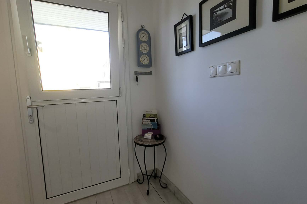 Entrance to the home for both of the apartments