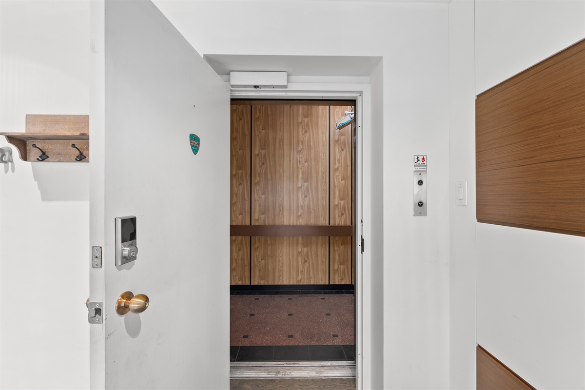 Elevator direct to your unit