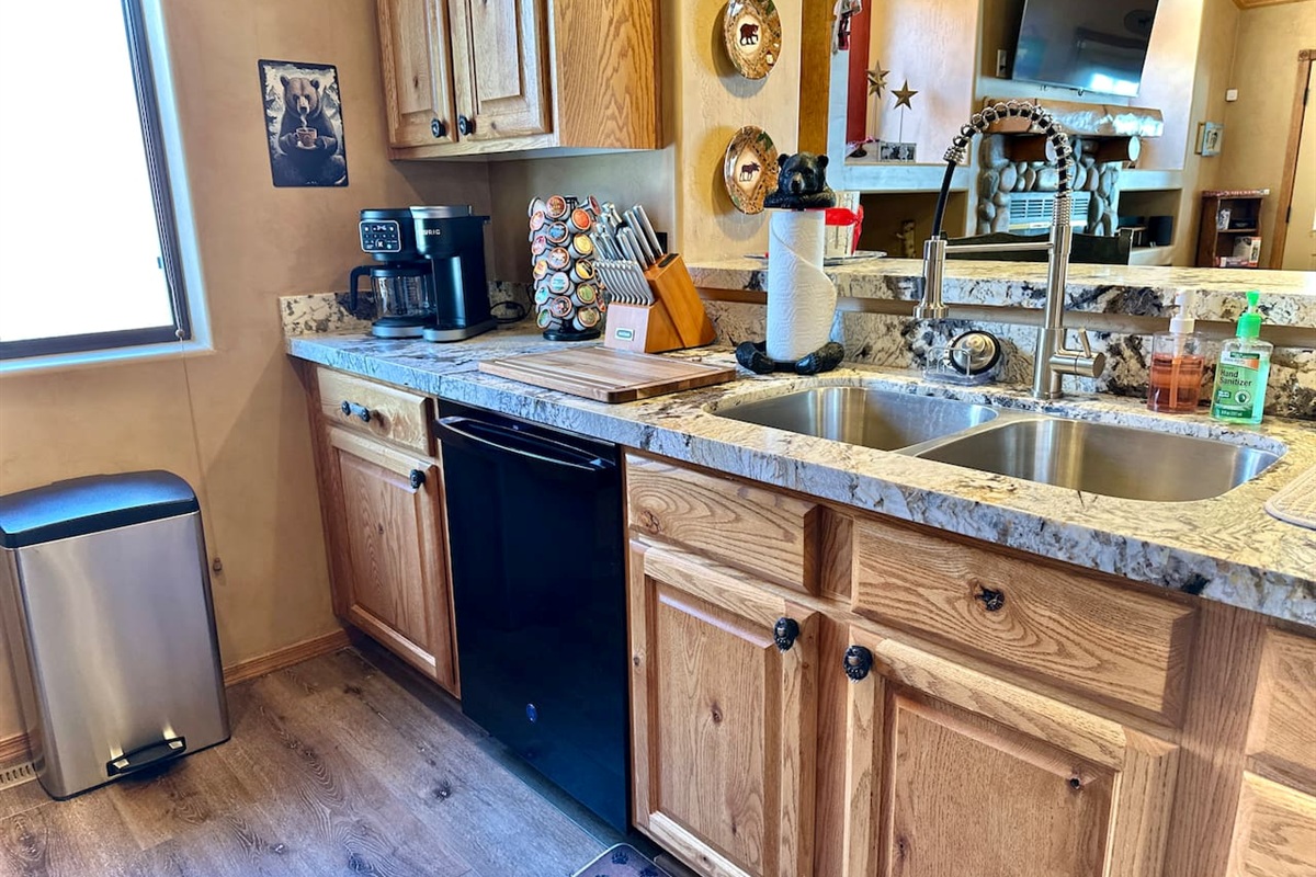 Fully stocked coffee bar for morning rituals ☕