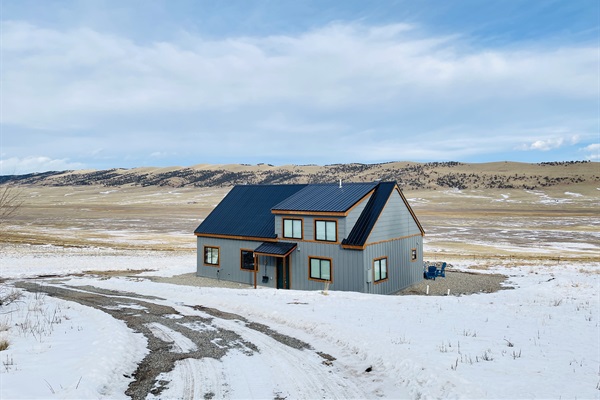 Plowed driveway [Front Yard]