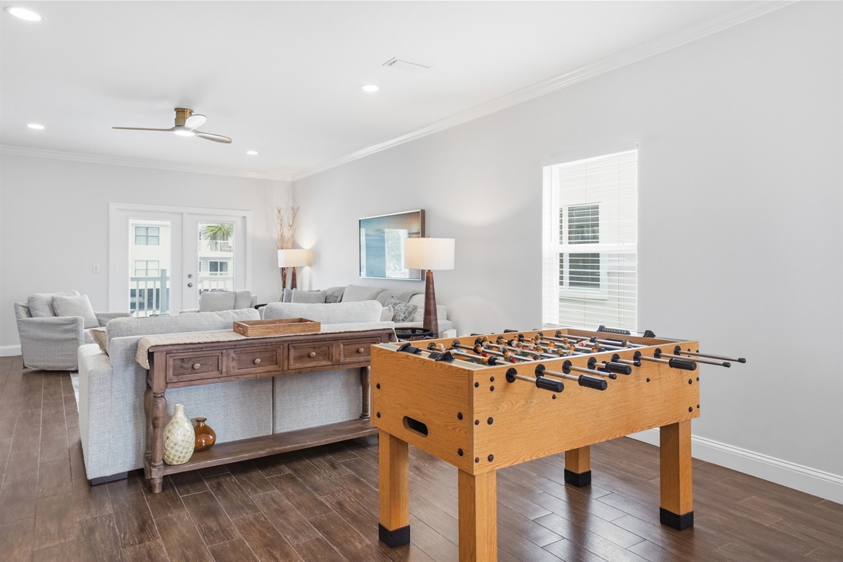 A living room can be for more than just movies and Tv