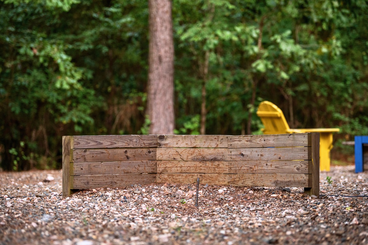 Classic yard games like horseshoes offer simple, unplugged fun for guests of all ages.