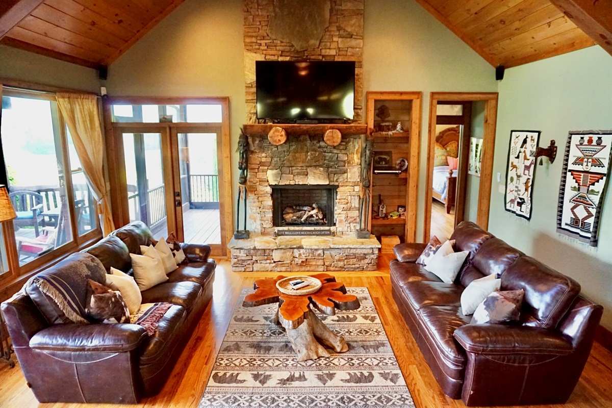 Gather 'round the fireplace and create lasting memories.