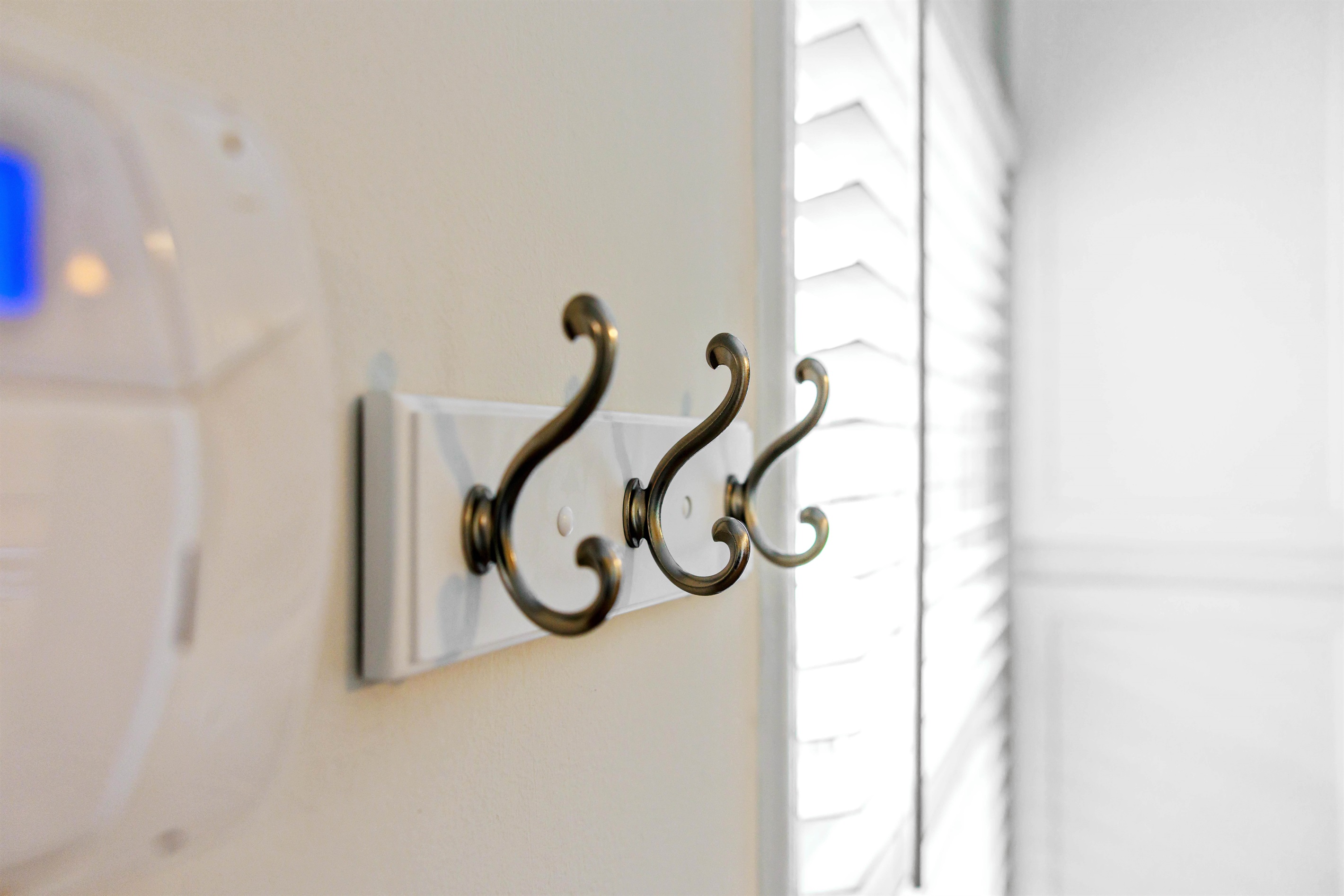 Entry way jacket hooks