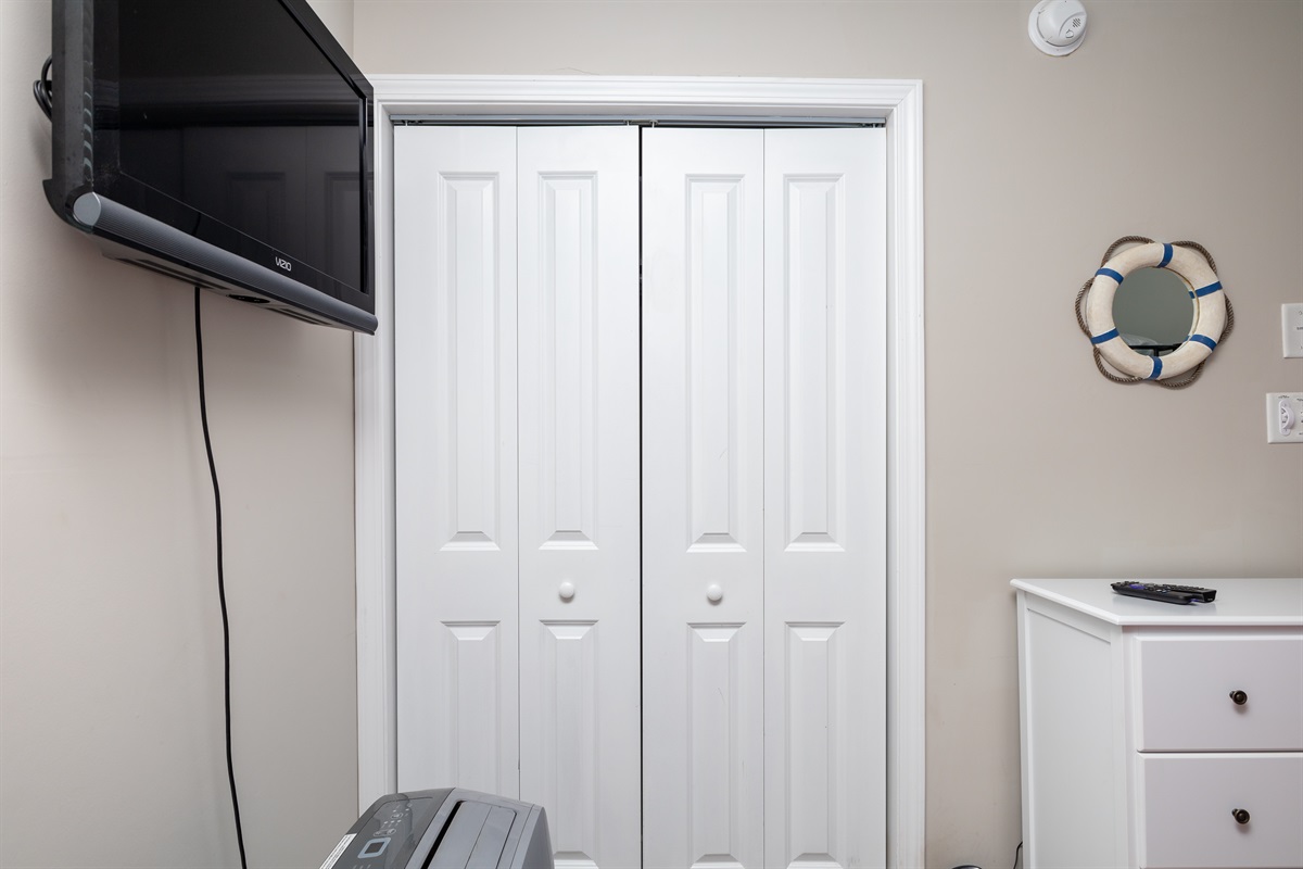 Plenty of closet space in both bedrooms