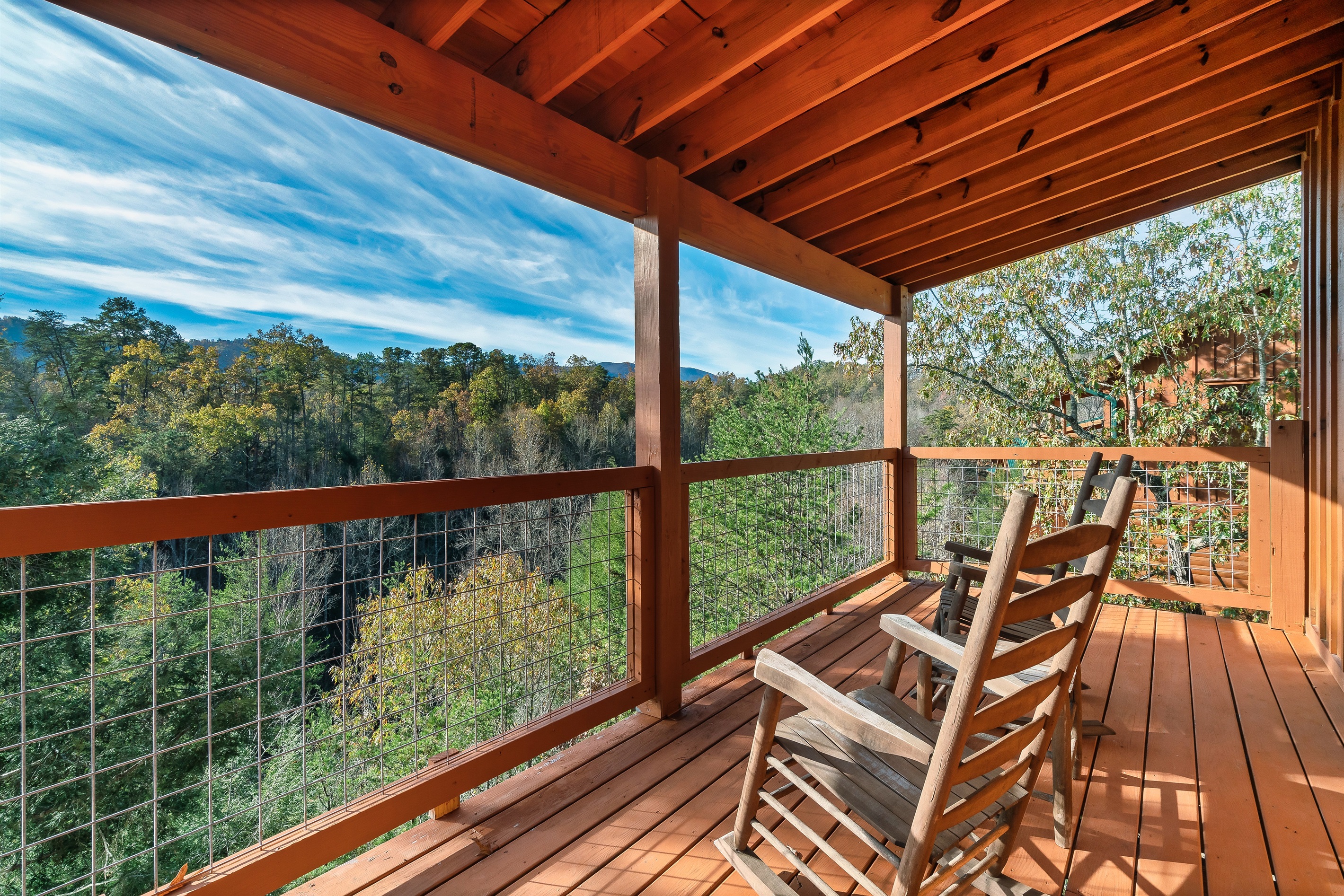 Let mountain breezes and endless views wrap around you as you rock gently on the deck and slow everything down.