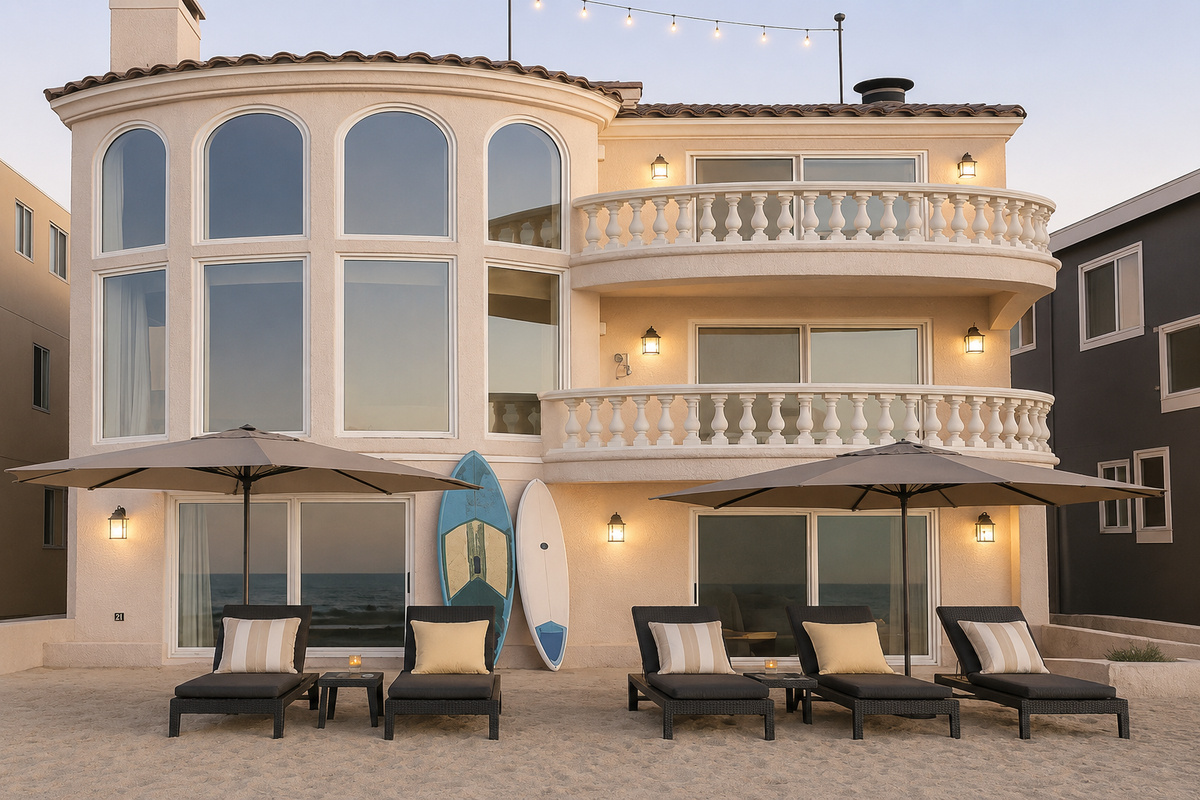 Chateau Rose beachfront home