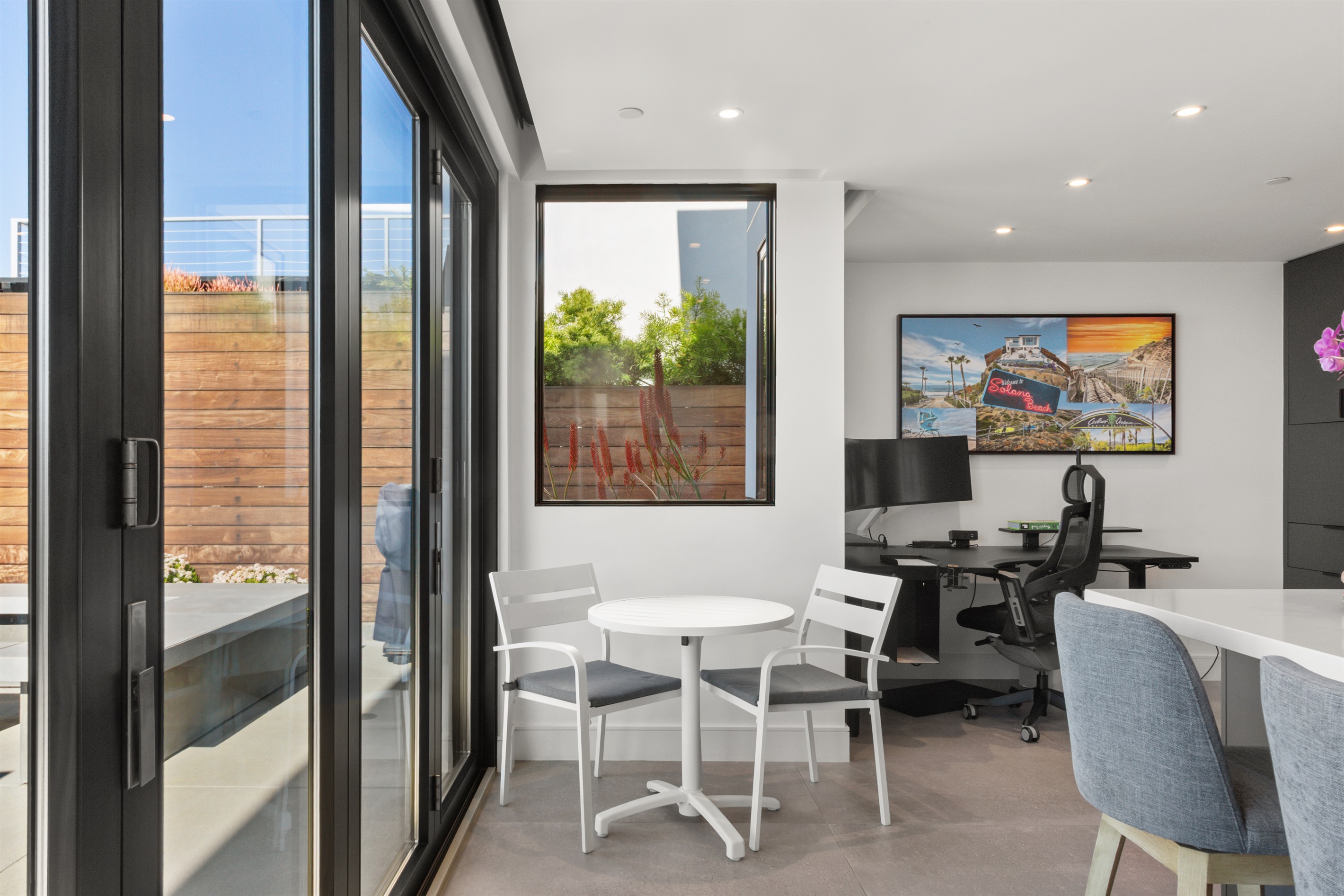 Dine in at the bistro kitchen table 