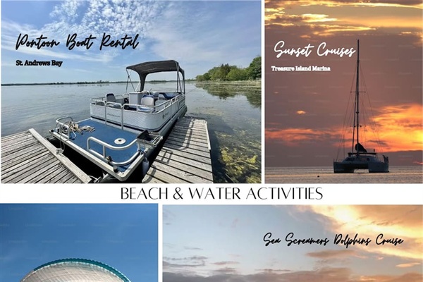 Activities at the Beach & Water Activities for your enjoyment!
