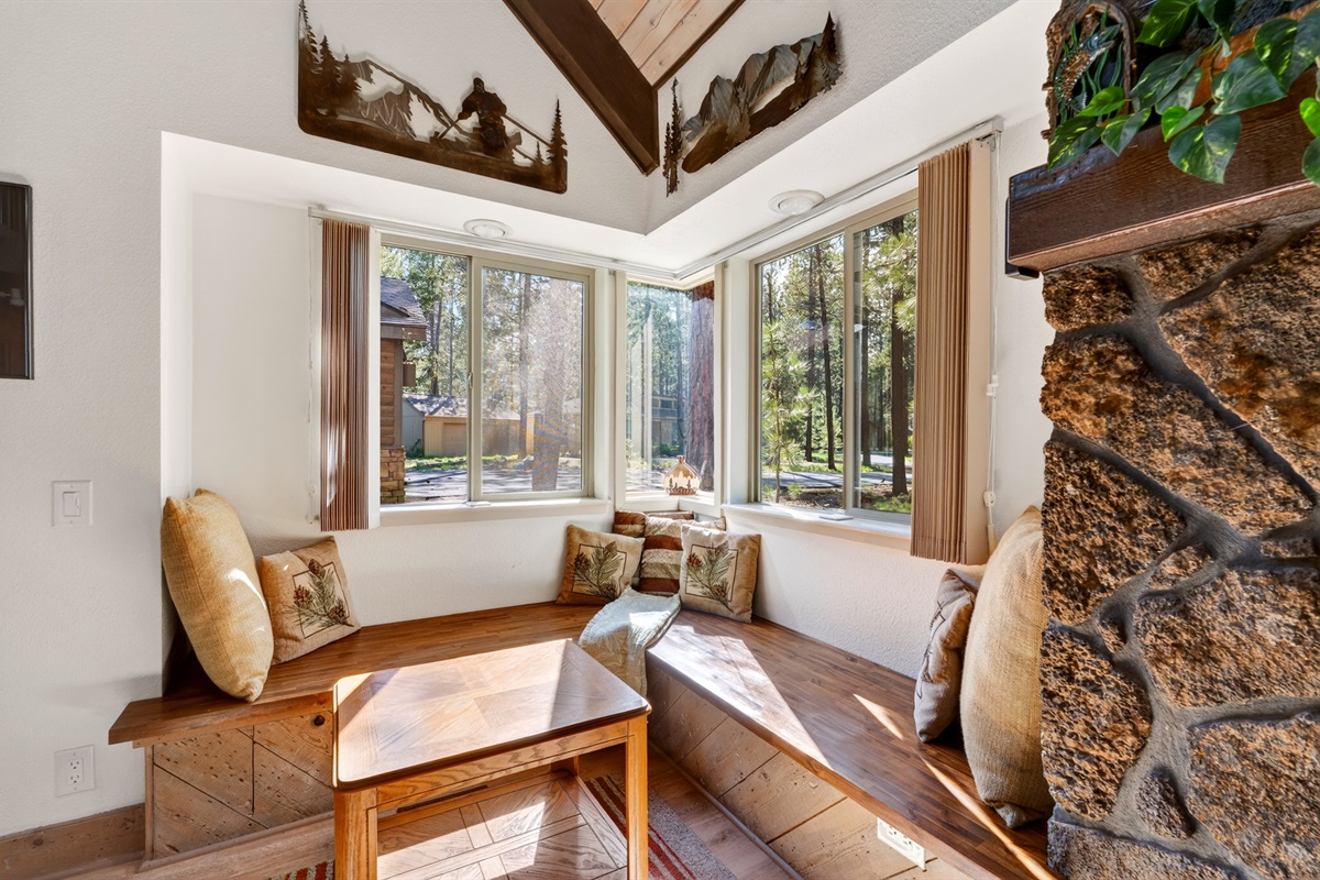 Peaceful corner nook perfect for bird and wildlife watching