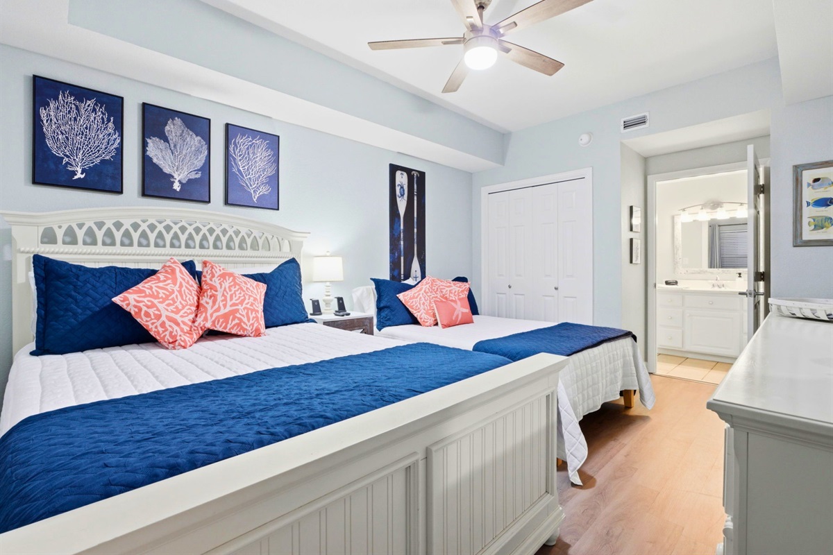 Offering both comfort and privacy, this bedroom provides a welcoming place to recharge after a day of exploring.