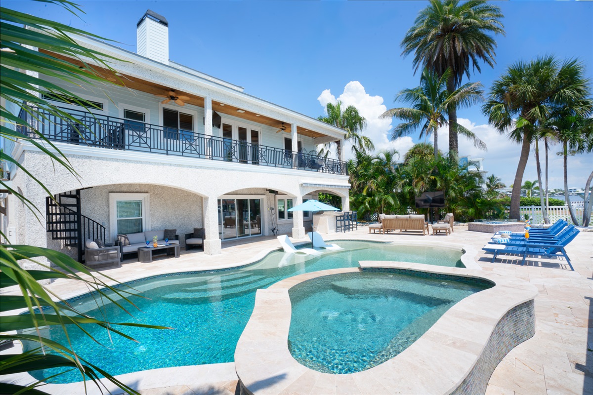 Coastal Manor is your own luxury resort with heated pool and spa