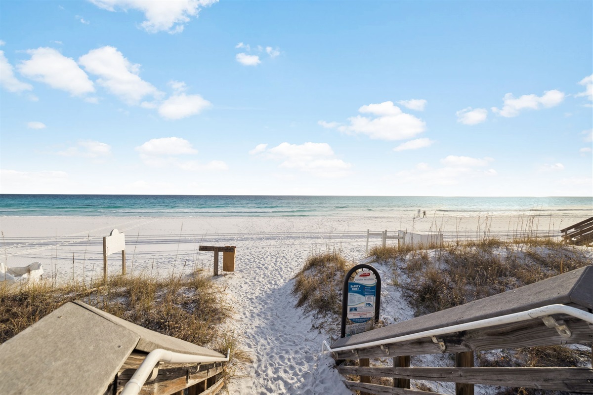Perfectly located, our Miramar Bliss is just a short walk away from the beach. 