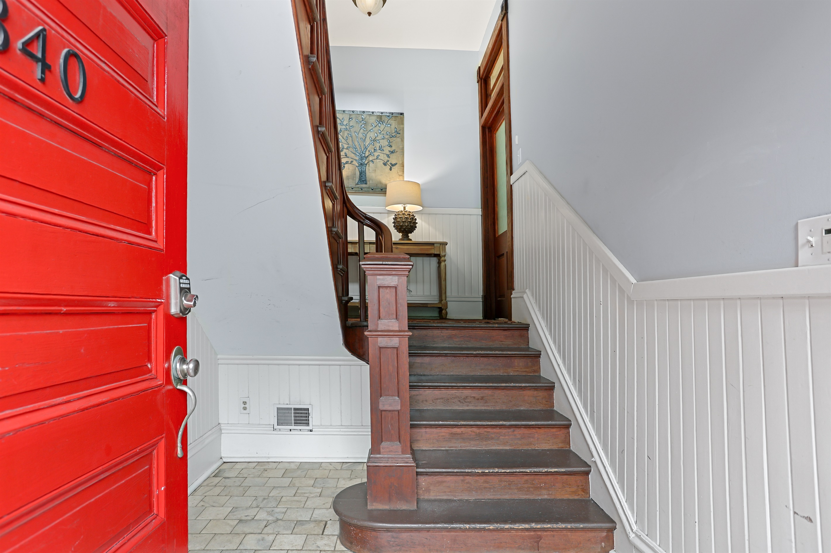 The journey up is just as lovely as the stay—full of character and light.