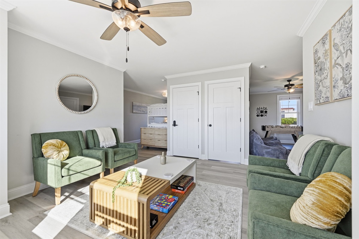 A sunny reading nook with panoramic ICW scenery right outside your window