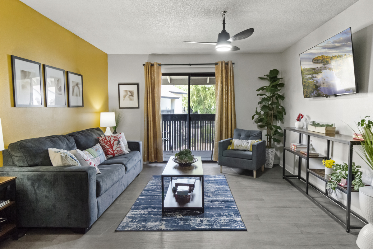 Your perfect spot to relax after a day of adventure, with cozy seating and easy balcony access.