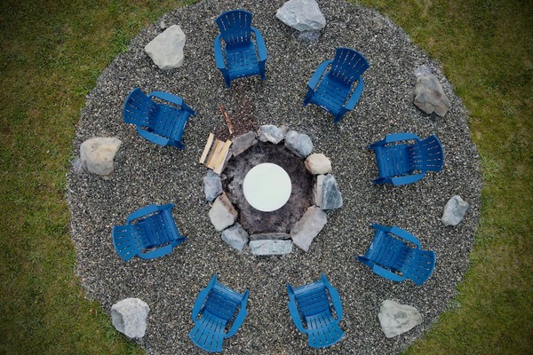 Experience cozy evenings under the stars with our Solo Stove firepit!