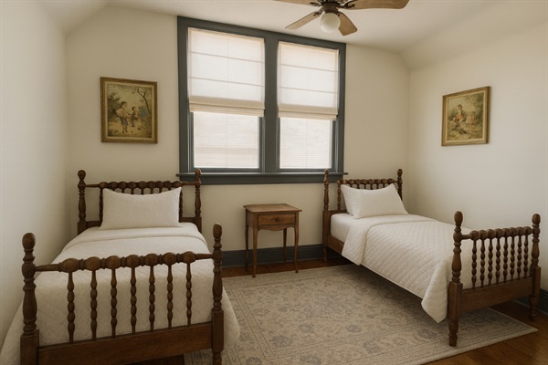 Bedroom with two twin beds