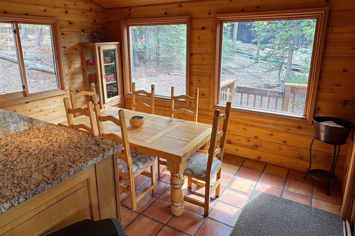 Informal dining area