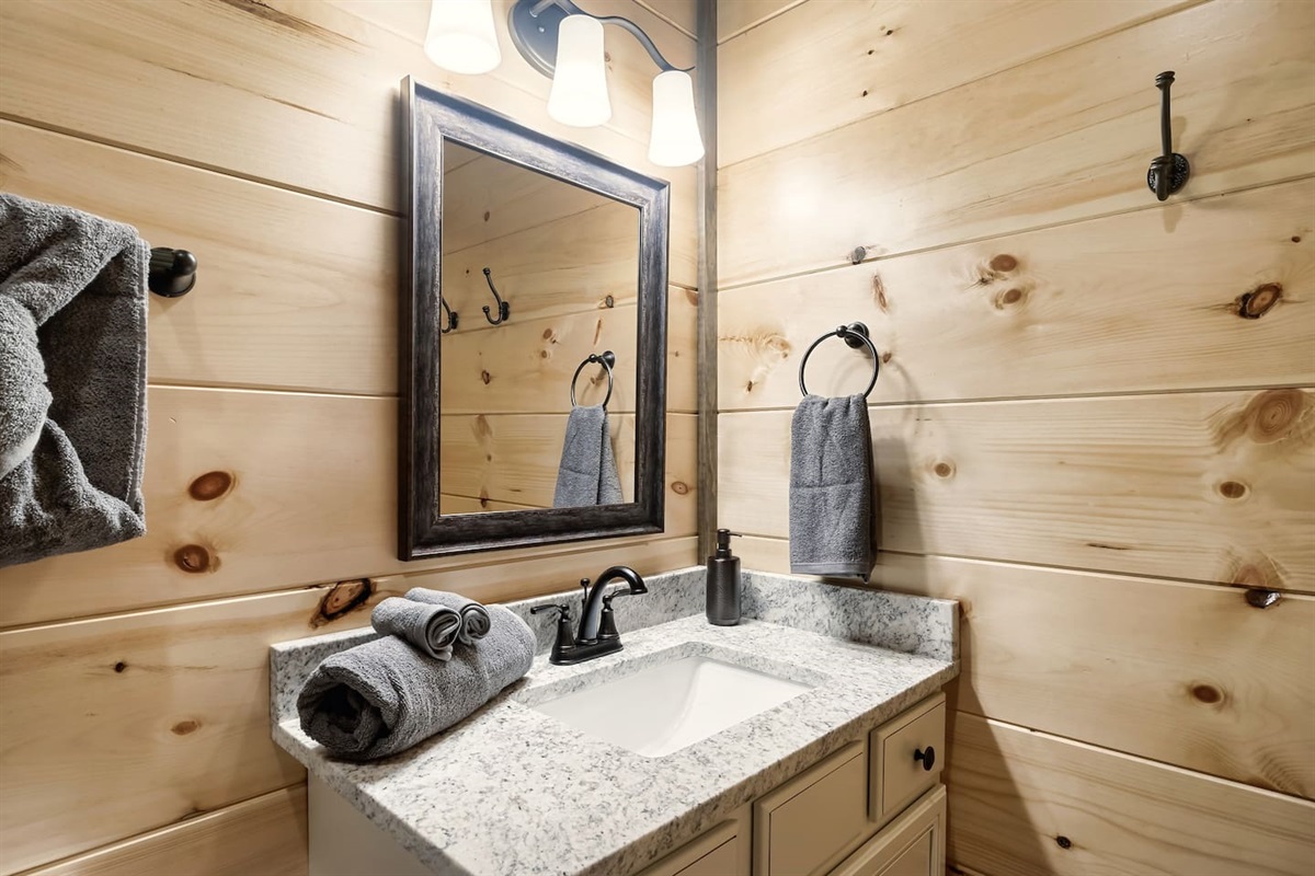 Master bath sink area