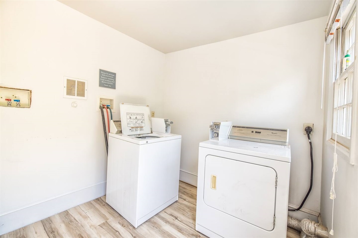 One site coin operated Laundry