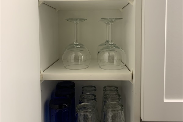 Water and wine glasses