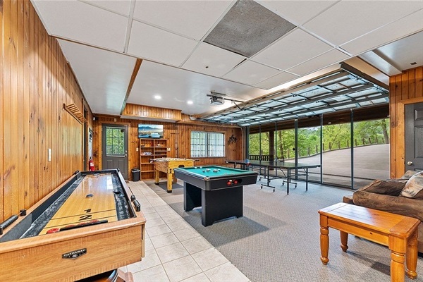 Game room for friendly competition and group fun
