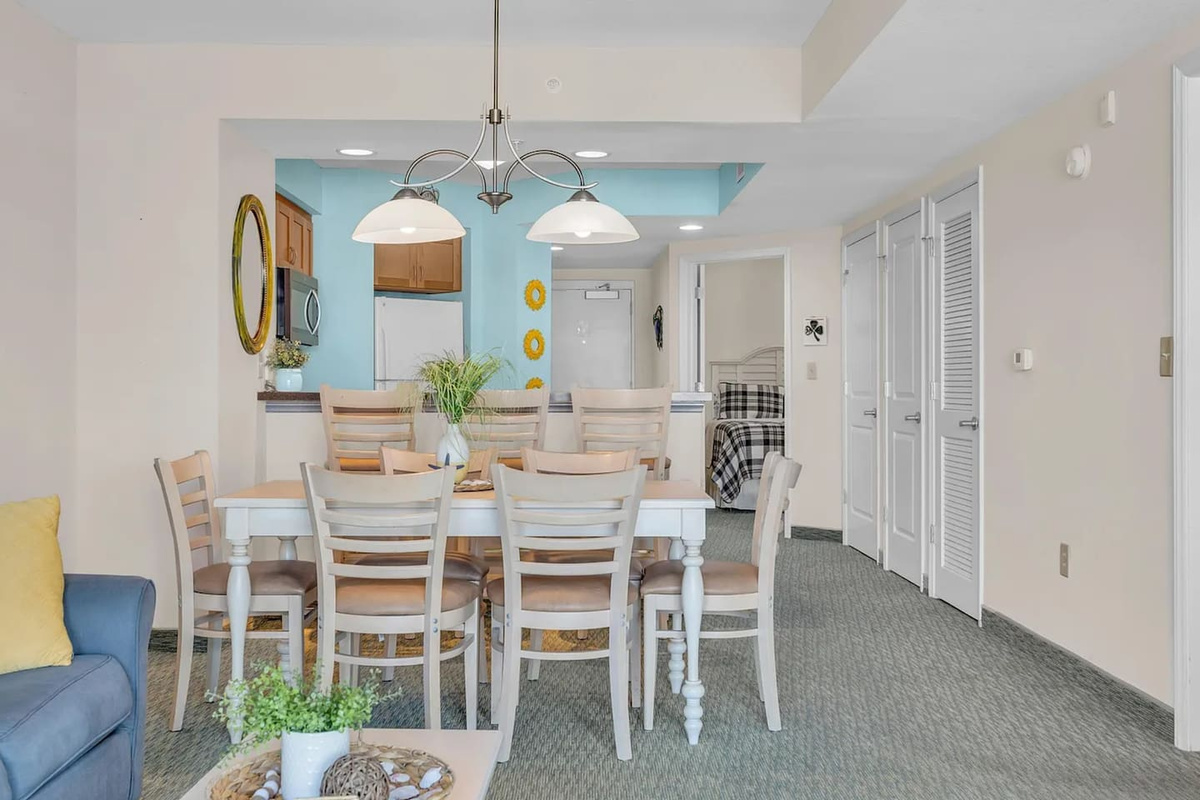 Stylish dining area