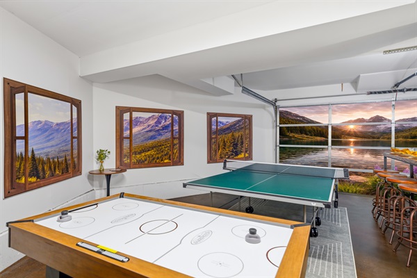 Challenge your friends and family to a game of ping pong or air hockey for some friendly (or heated) competition.
